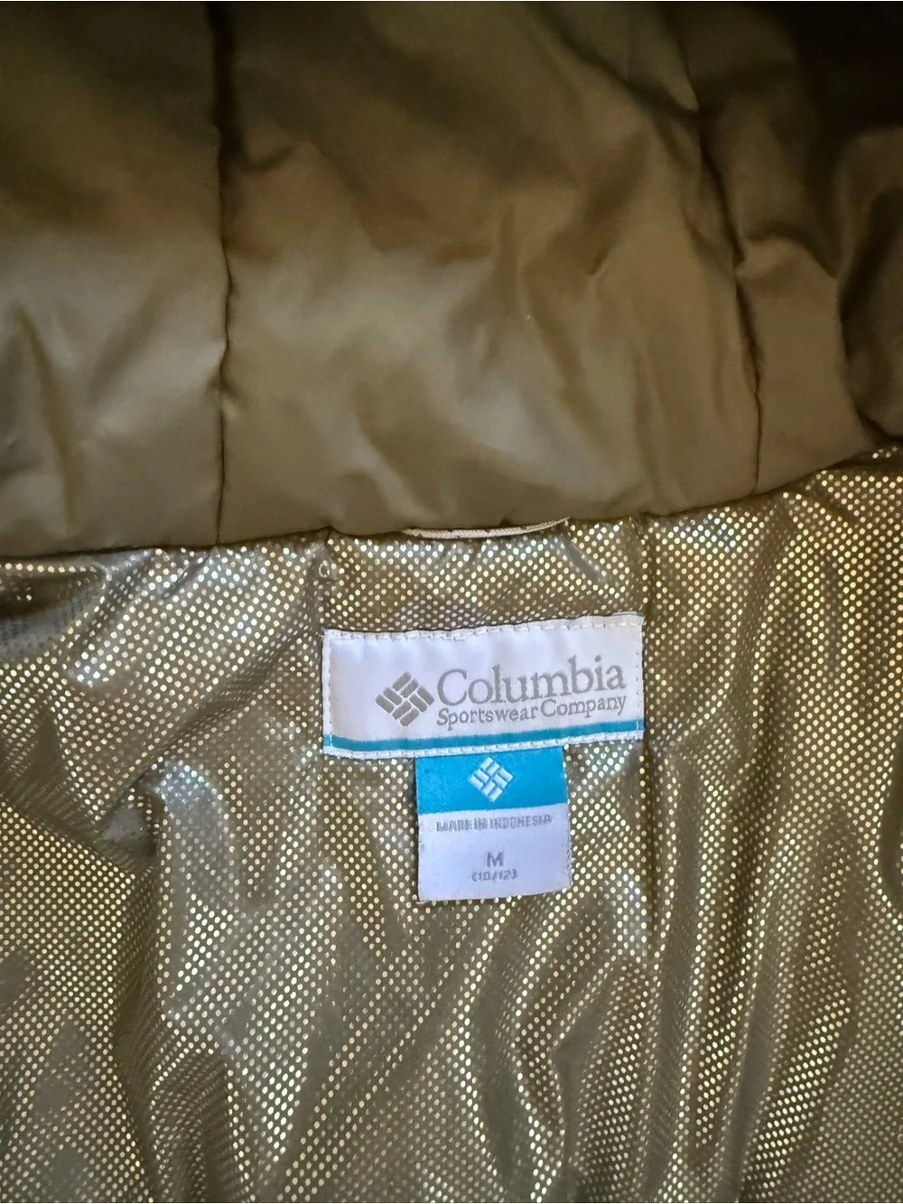 Columbia Kids Light Green Hooded Puffer Jacket